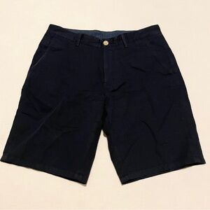 Massimo Dutti Navy Blue Chino Shorts Size 31